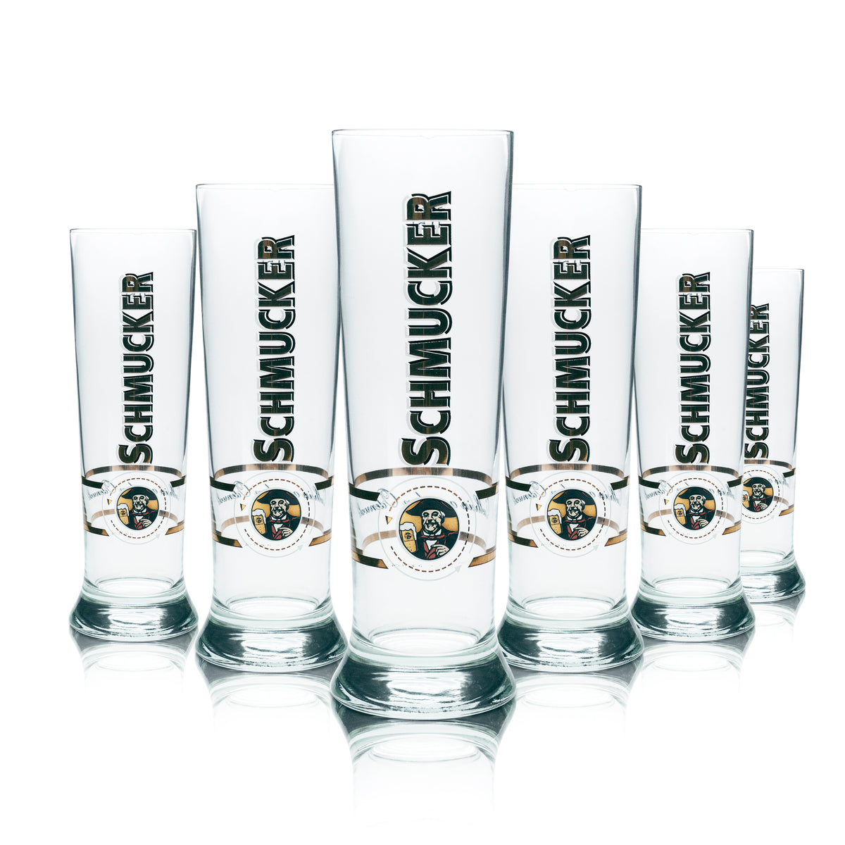 6 verres à bière décoratifs 0,5 l, forme tulipe, style chope, pour bars et cafés, bière blonde ou brune – Vue 4