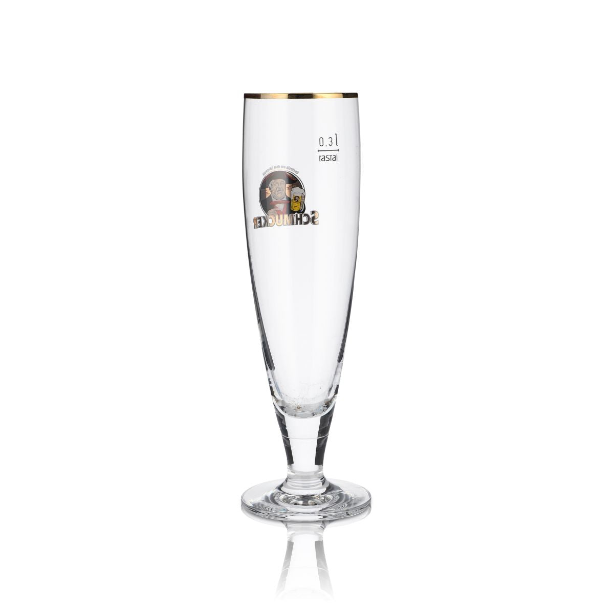 6 verres décoratifs 0,3 l tulipe bord doré, set de verres à bière, brasserie Odenwald – Vue 3
