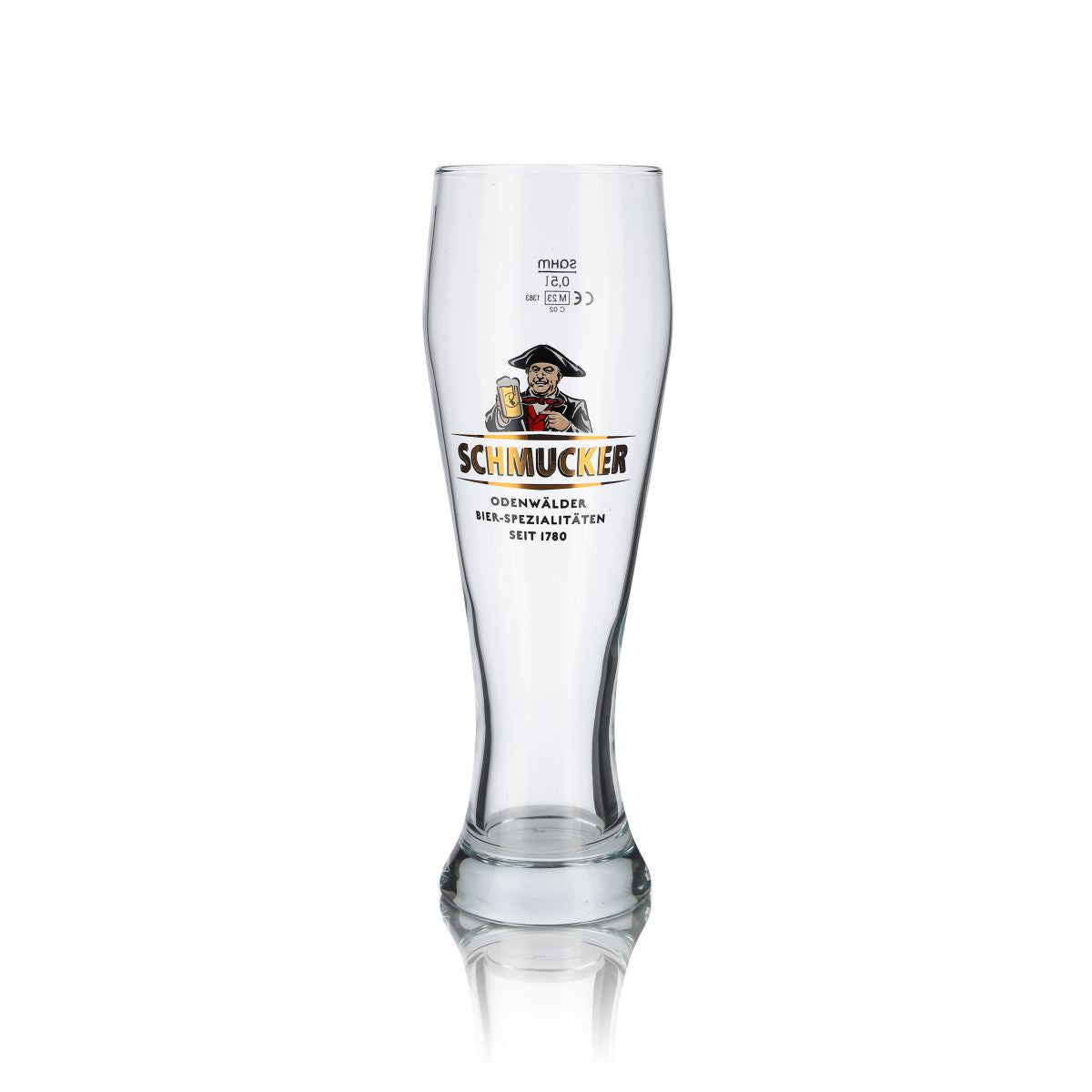 6 verres décoratifs 0,5 l Verres à bière blanche Verres à Hefeweizen Set Brasserie Odenwälder – Vue 2