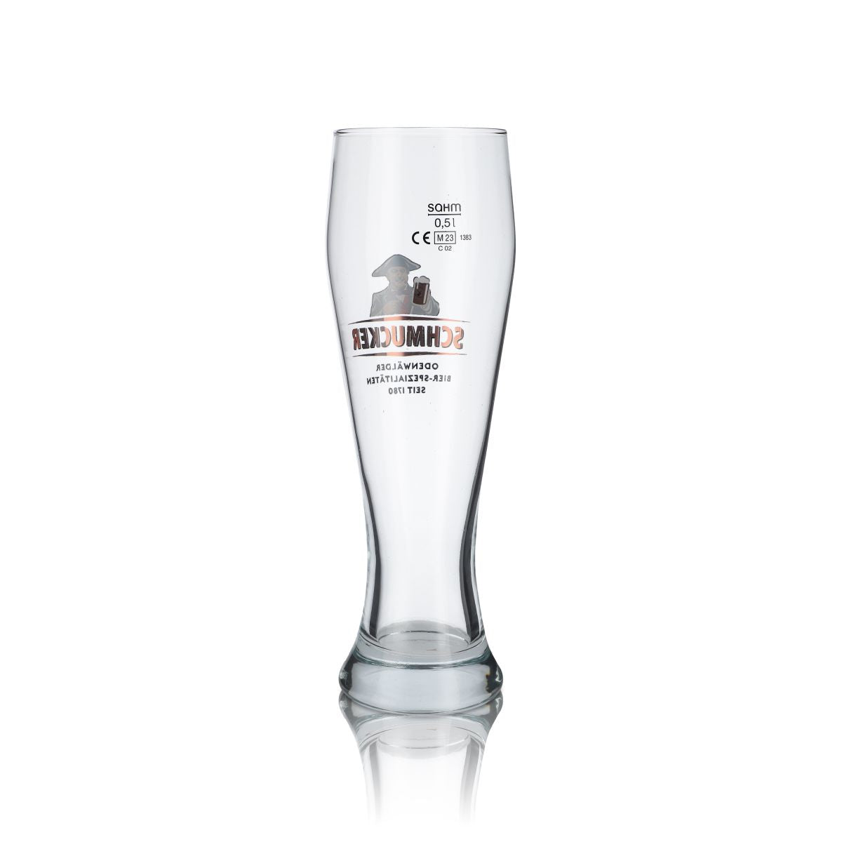 6 verres décoratifs 0,5 l Verres à bière blanche Verres à Hefeweizen Set Brasserie Odenwälder – Vue 3