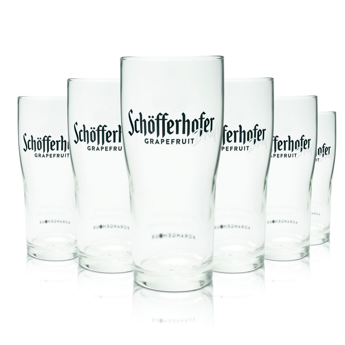 6 verres à bière Schöfferhofer 0,4 l Grapefruit Draft Highball Willi Becher, lot de verres