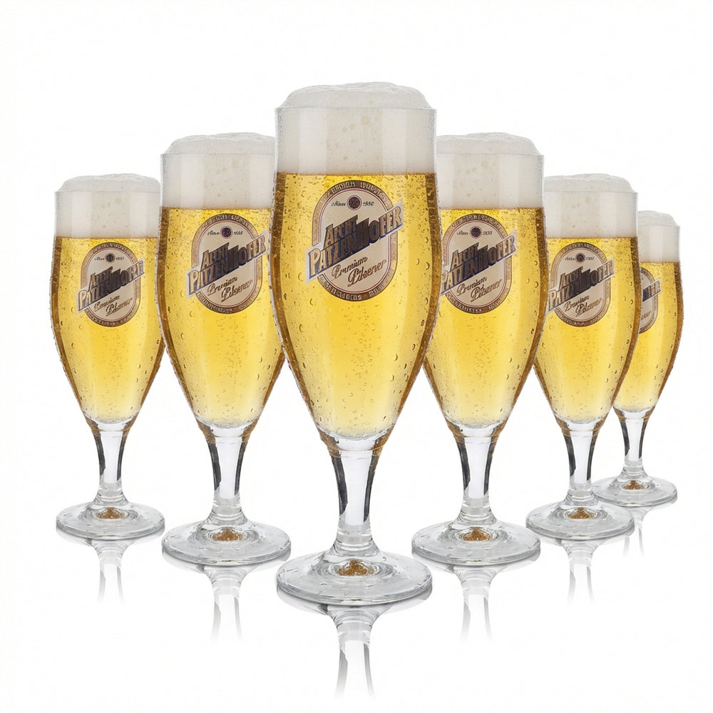 6x  Verre Schultheiss  0,4 l Verres à bière Lager Patzenhofer Verre à pied RC