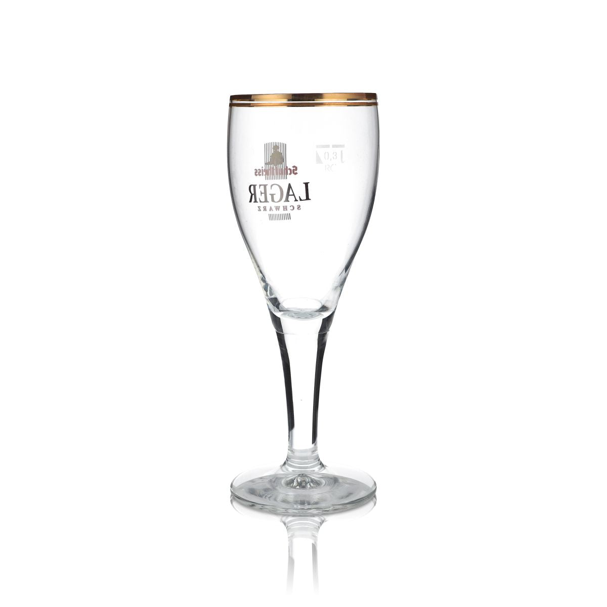 6 verres à bière Schultheiss Lager 0,3 l Verres à bière Verre à pied Lager Noir – Vue 3