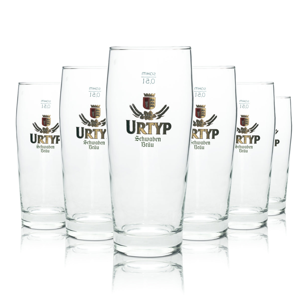 6 verres à bière Schwaben Bräu 0,5 l Willibecher Urtyp Sahm verres Pils Brasserie Beer