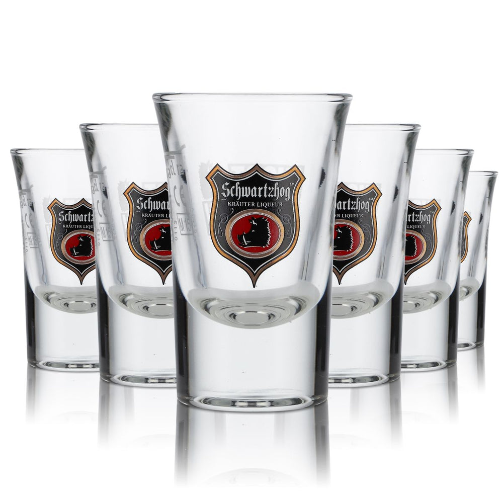 6x Schwartzhog Verre 2 cl Verre à shot Verre à liqueur Stamper Verres courts Set Verre à liqueur