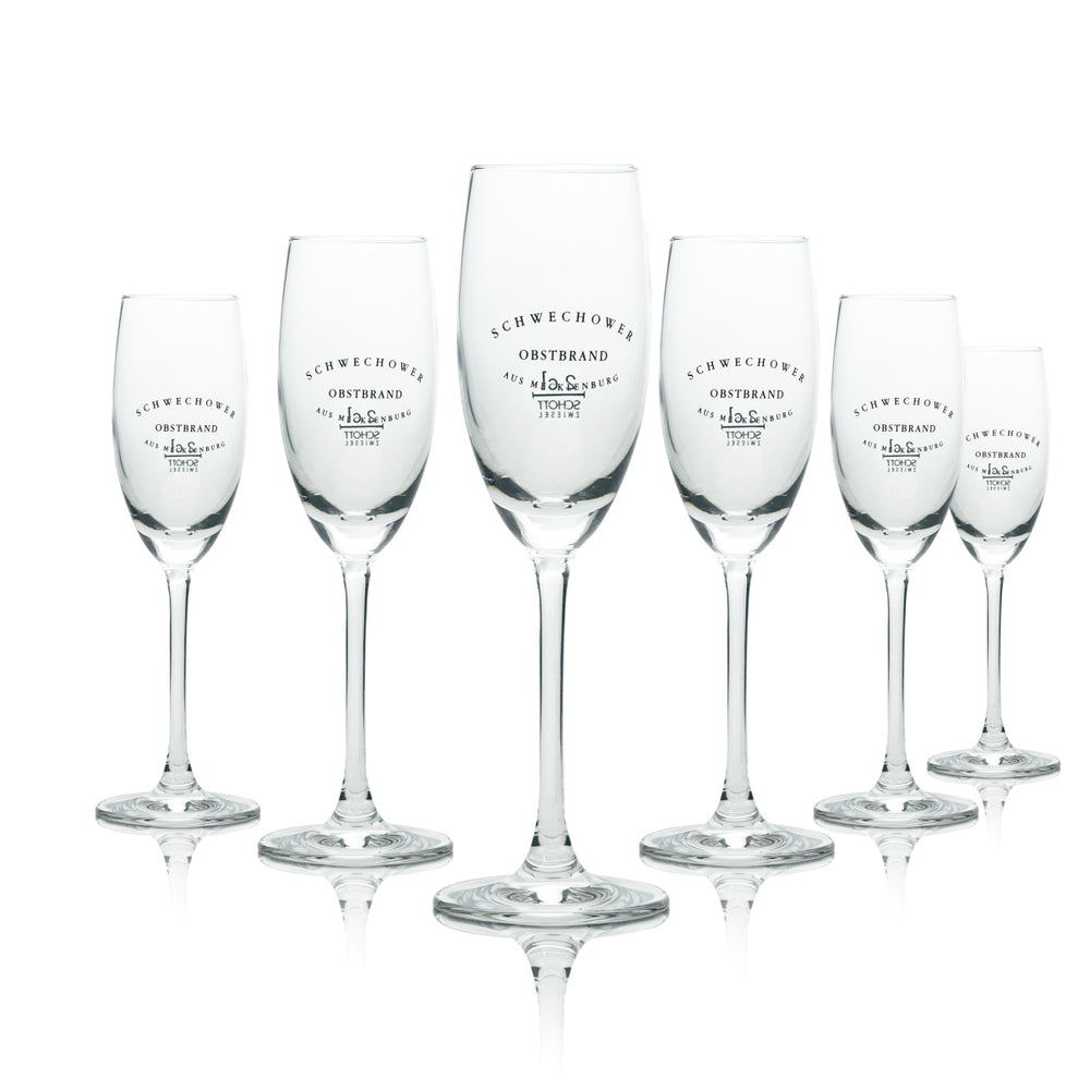 6x eau-de-vie de fruits de Schwechow Verres à schnaps Verres courts 2 cl Flûte Dégustation