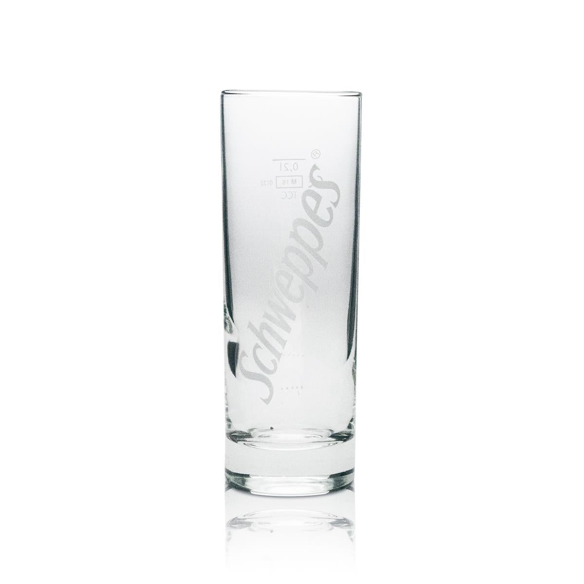 6 verres à long drink Schweppes Softdrink, ronds, inscription blanche – Vue 2