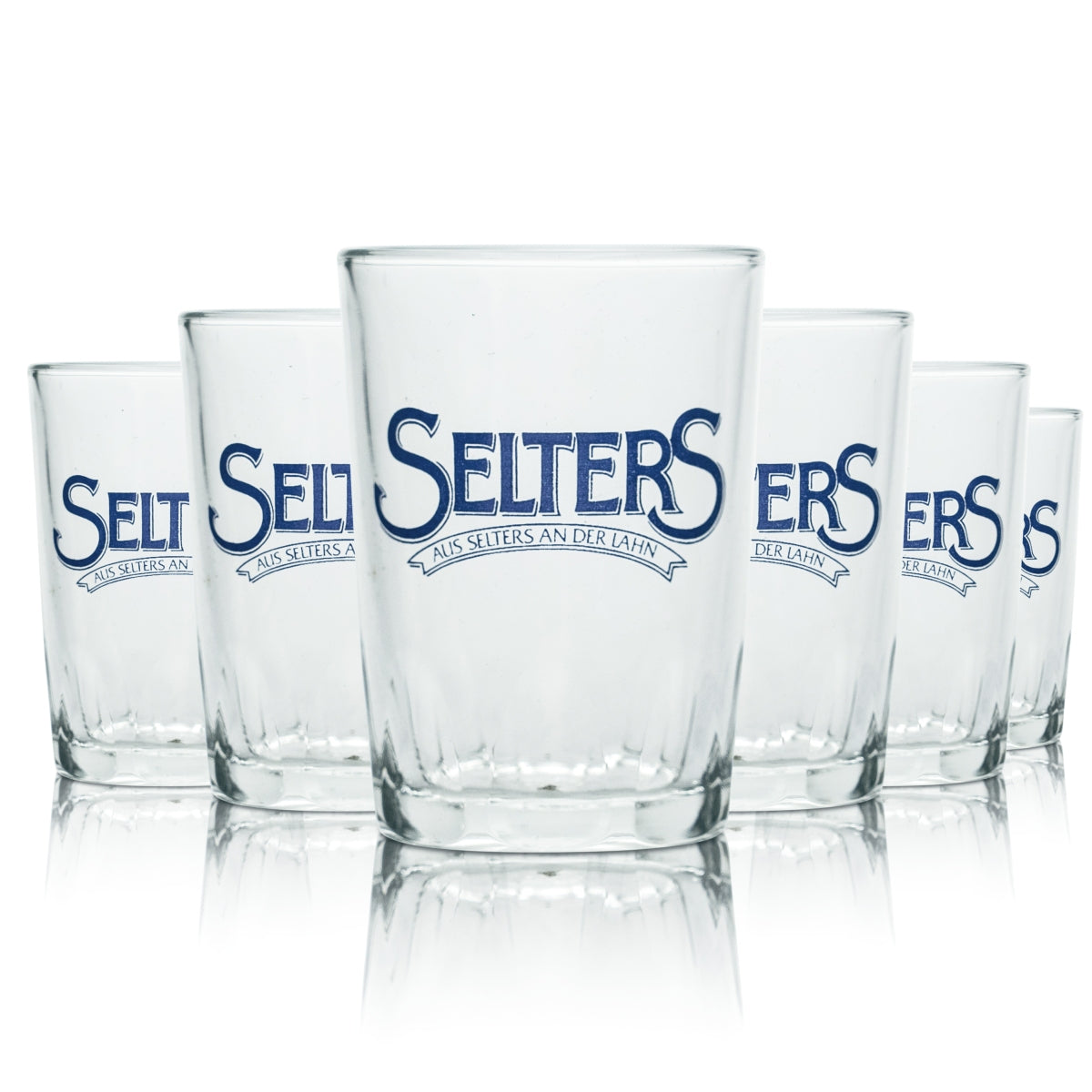 6x verres Selters 0,15 l, gobelets, verres à whisky, verres à eau minérale, soda, champagne