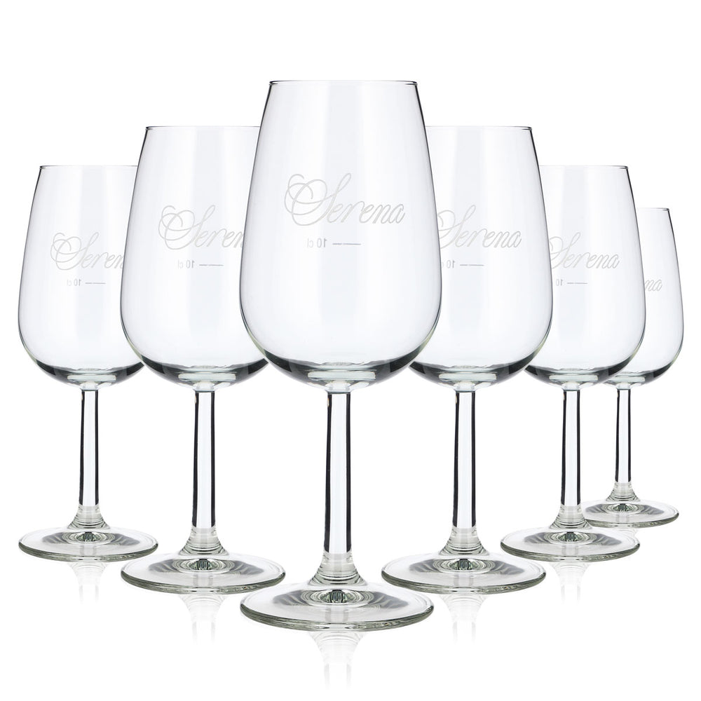 Lot de 6 verres à vin Serena 0,22 l, logo blanc Rastal « Mosella » (lot de 6)