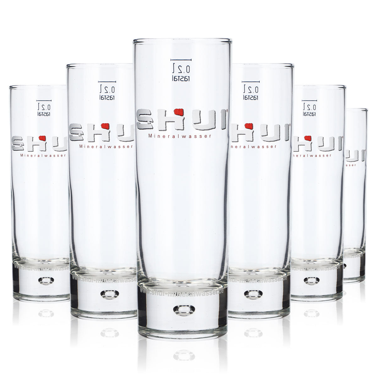 6x Shui Verre à eau Verres à eau Verres à boissons non alcoolisées 0,2 l Gobelets – Vue 5