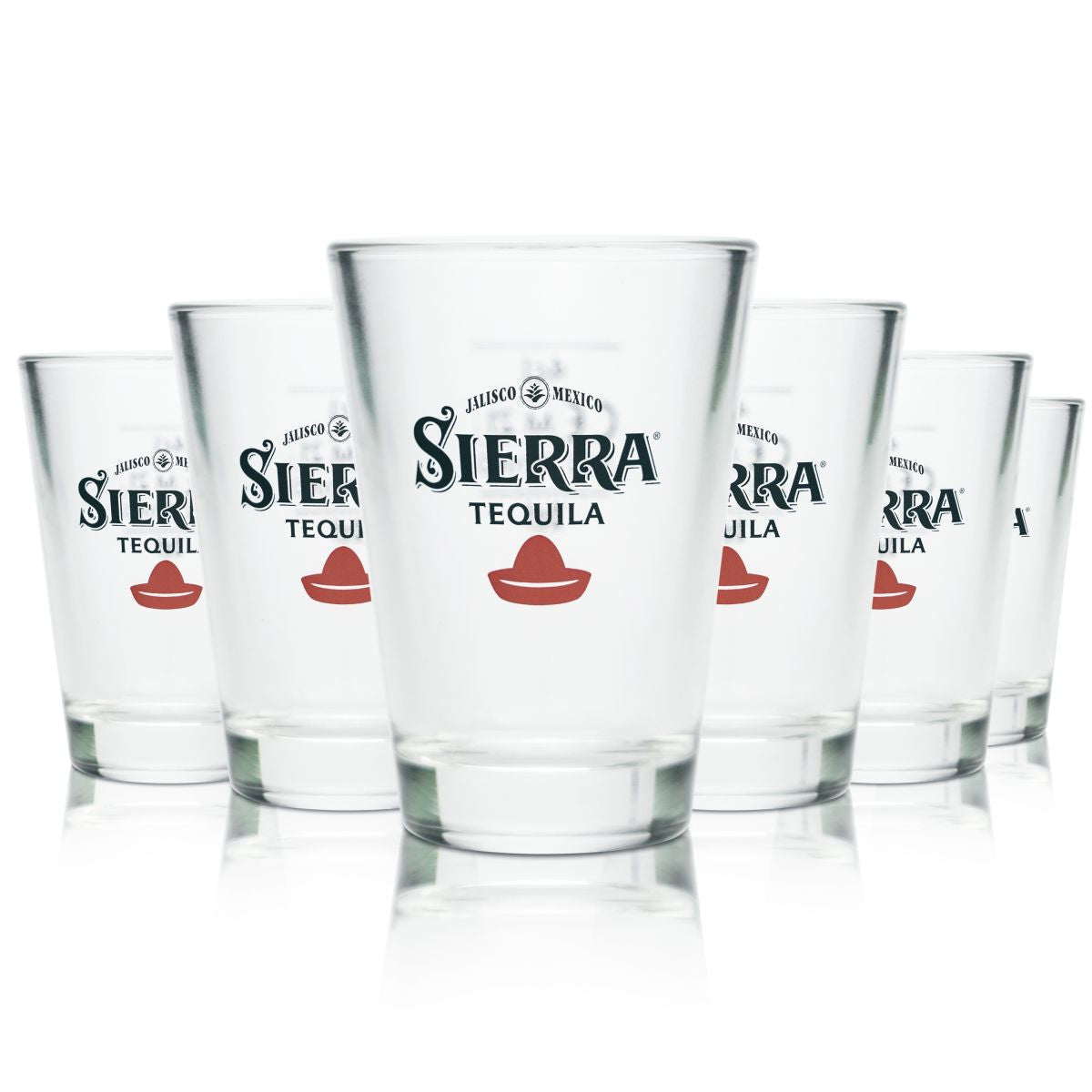6x Sierra Tequila Verre 4cl Verres à shot Verres à liqueur Courts Étalonnés Gastronomie Bar