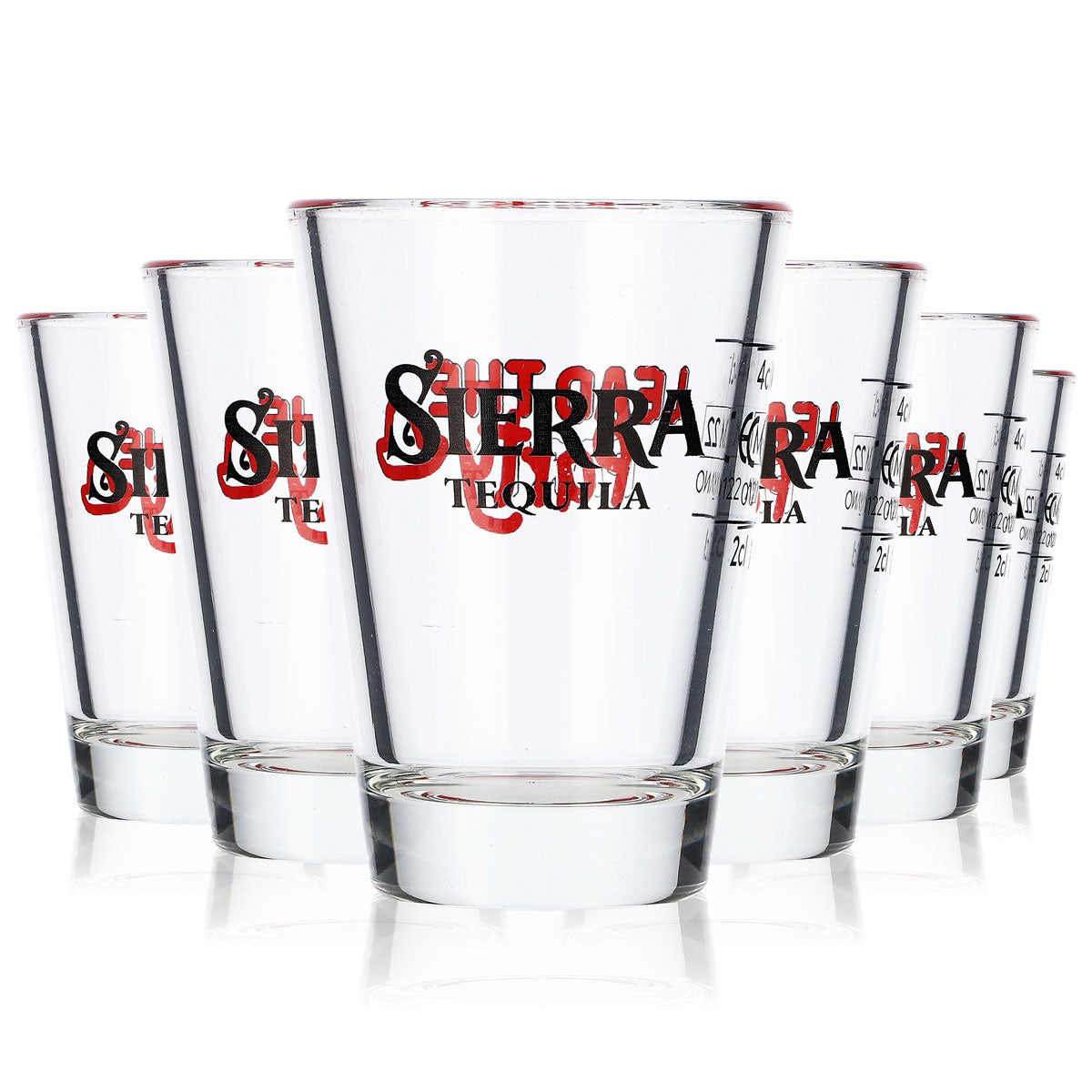 6x Verre à shot Sierra Tequila Stamper Short Party Shot 4 cl « Lead the Party » – Vue 6