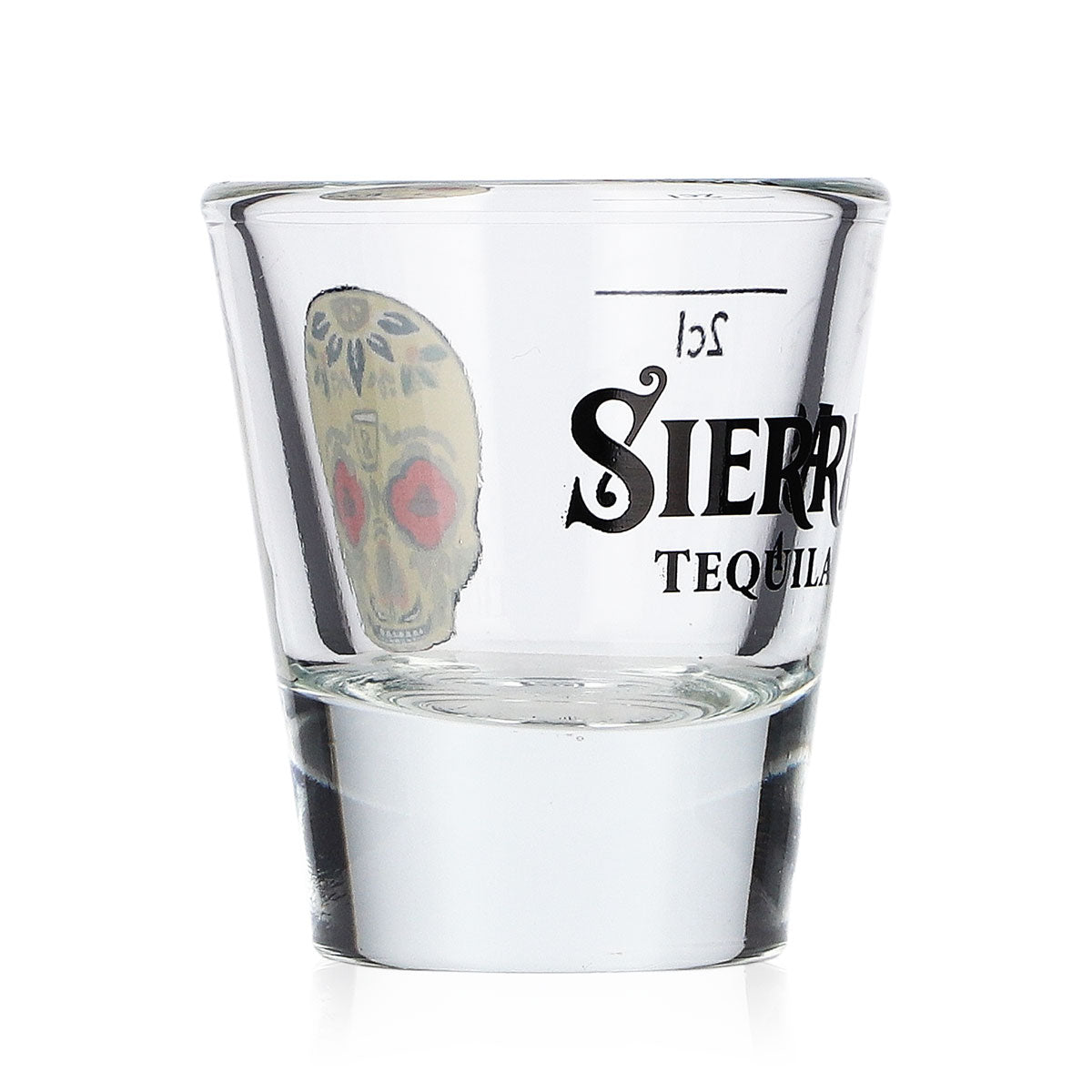 Lot de 6 verres à tequila Sierra Tequila, verres à shot de 2 cl, logo tête de mort jaune – Vue 3