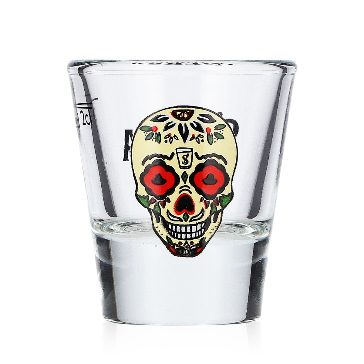 Lot de 6 verres à tequila Sierra Tequila, verres à shot de 2 cl, logo tête de mort jaune – Vue 4