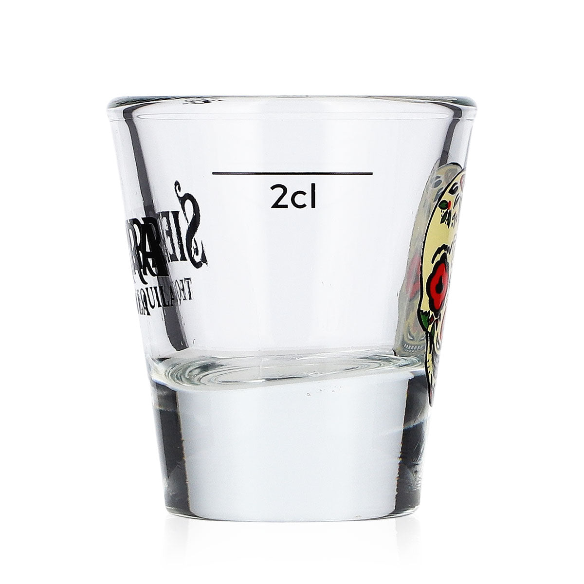 Lot de 6 verres à tequila Sierra Tequila, verres à shot de 2 cl, logo tête de mort jaune – Vue 5