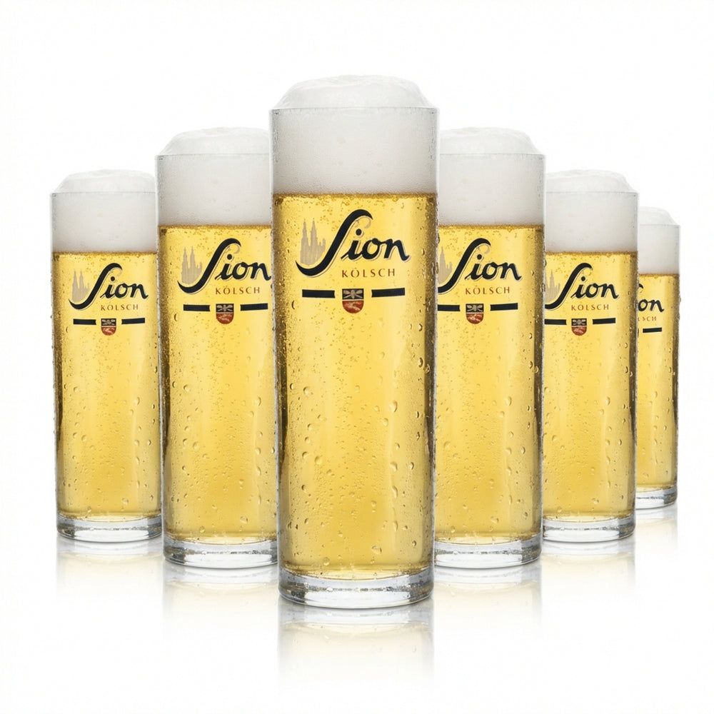 6 verres à bière Sion 0,3 l, verres à bière Kölsch, verres tulipe, gobelets Willi Köln Rastal Beer