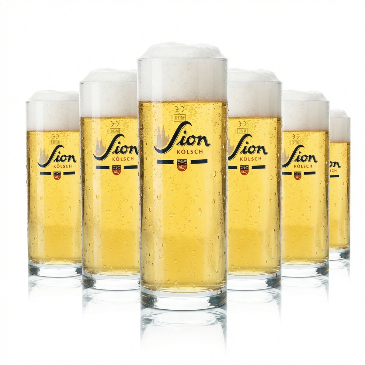6 verres à bière Sion 0,4 l, verres à bière Kölsch, verres tulipe, gobelets Willi Cologne Rastal Beer
