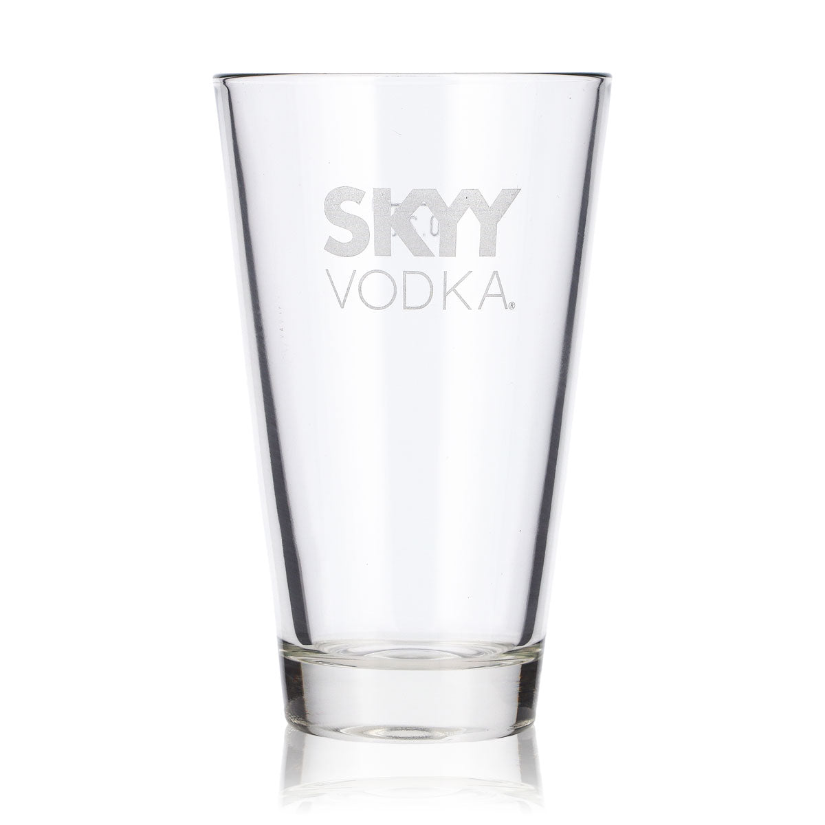6 verres à vodka Skyy de 0,2 l pour long drink, logo blanc – Vue 2