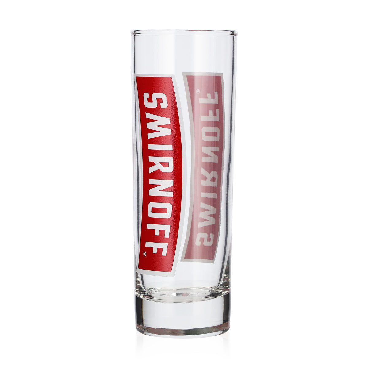 6 verres à vodka Smirnoff de 0,22 l, verres à long drink avec logo rouge vertical (lot de 6) – Vue 5
