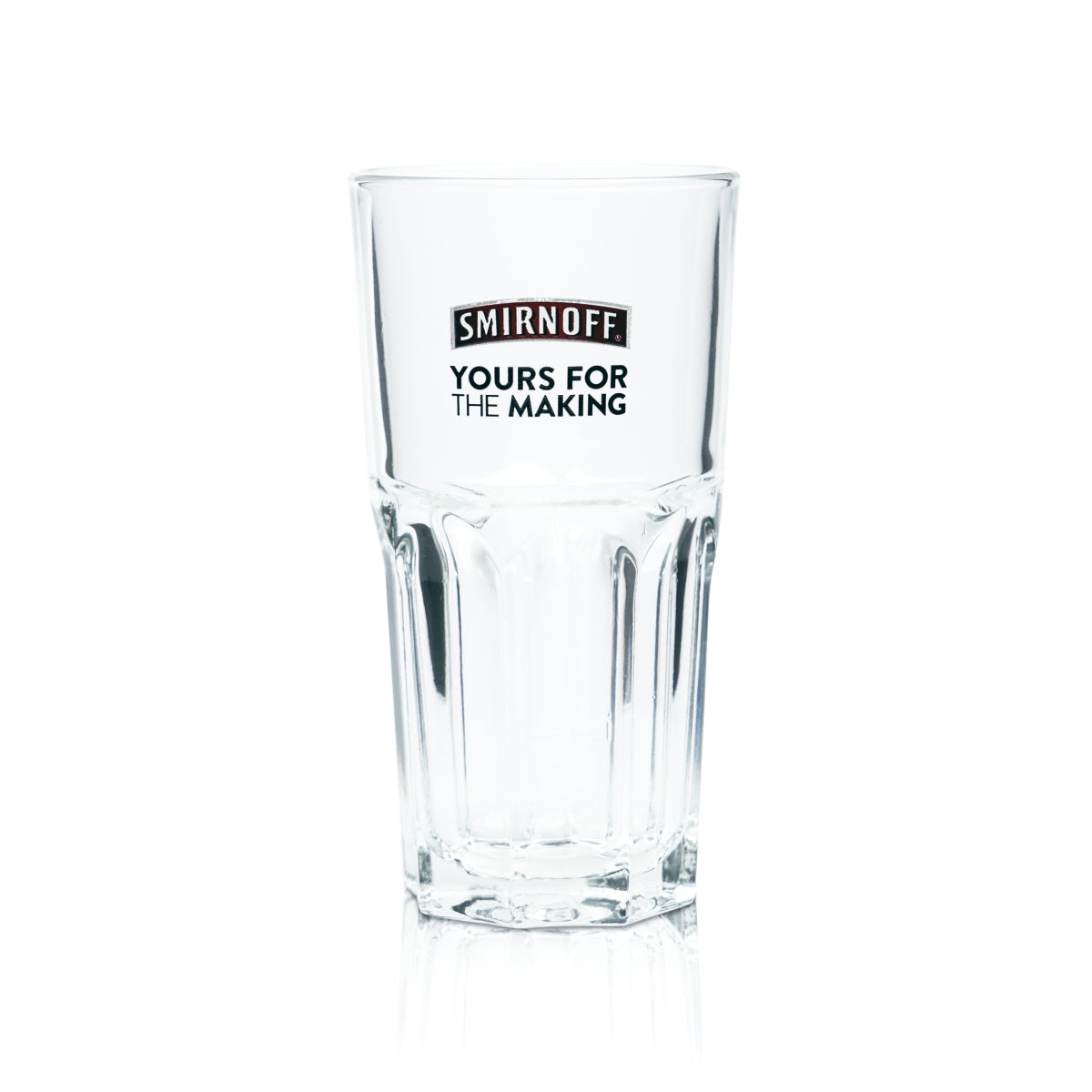 6 verres à vodka Smirnoff 0,3 l, verre long drink, relief « Yours For The Making », verres de bar – Vue 2