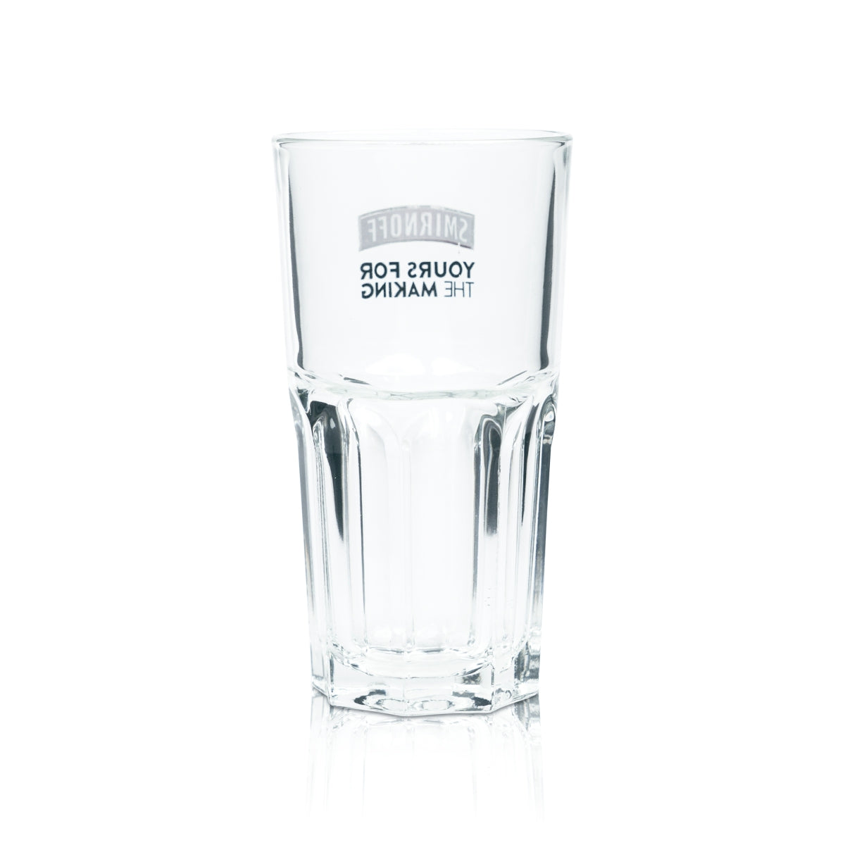 6 verres à vodka Smirnoff 0,3 l, verre long drink, relief « Yours For The Making », verres de bar – Vue 3