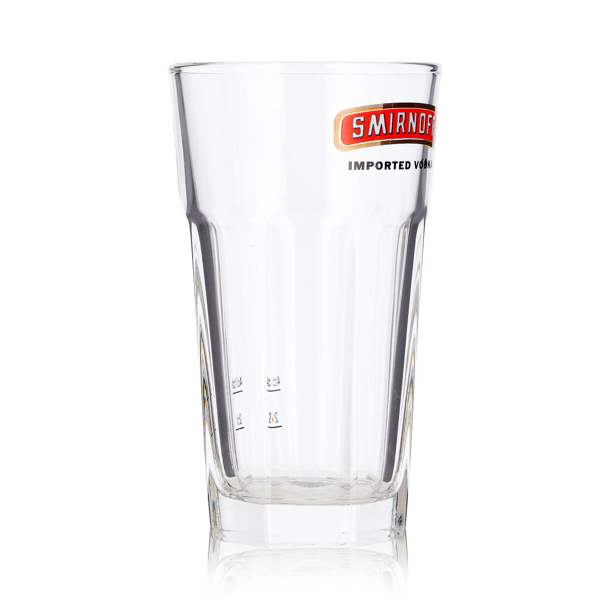 6 verres à vodka Smirnoff de 2 cl + 4 cl (verres à long drink) - vodka importée, logo rouge – Vue 4