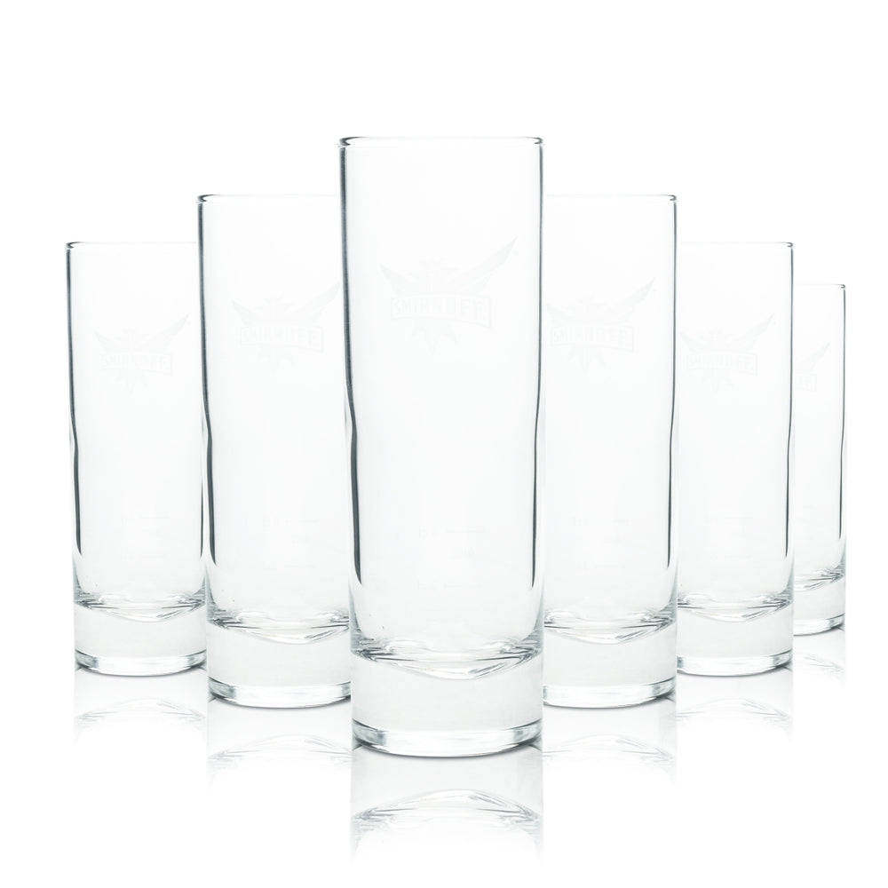 6 verres à cocktail Smirnoff Vodka Longdrink fins 2 cl 4 cl chêne Gastro Bar