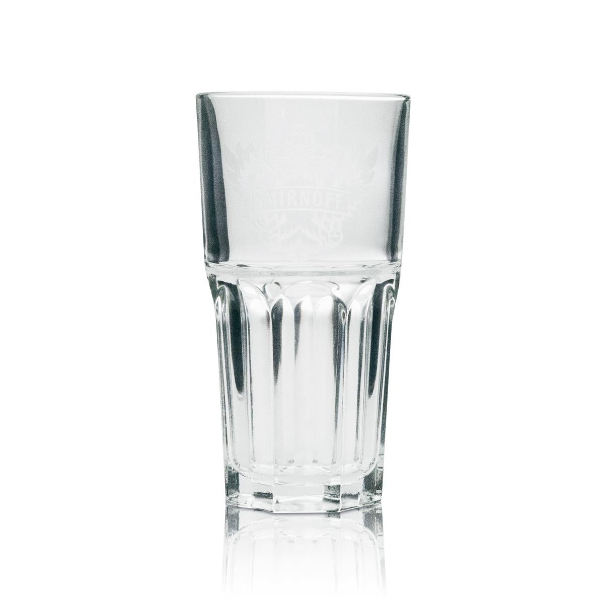 6 verres à long drink Smirnoff Vodka, logo blanc – Vue 2