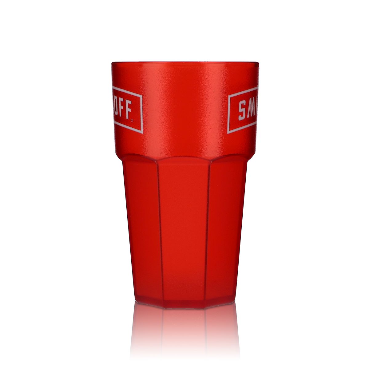 6 verres à vodka Smirnoff  en plastique acrylique  modèle rouge – Vue 3