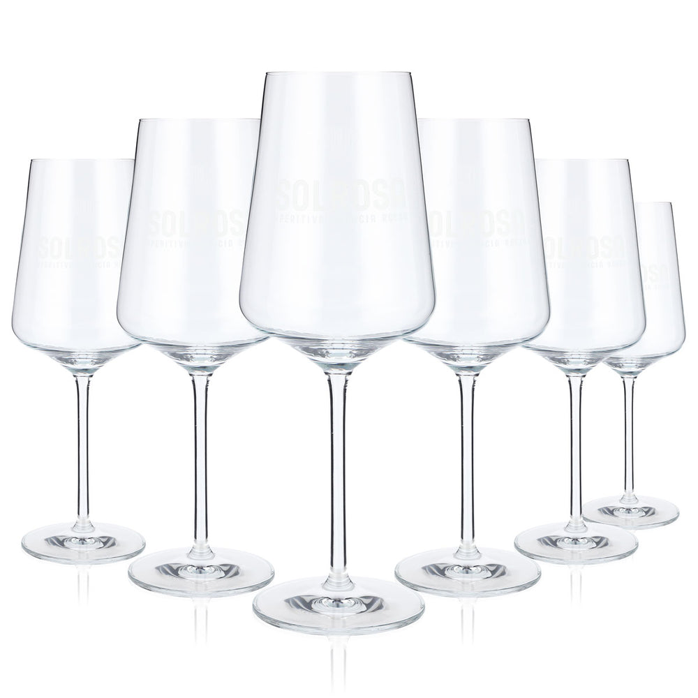 6x Verres à pied Solrosa Verres à liqueur Verres à spritz Verres à vin Verre 0,4 l