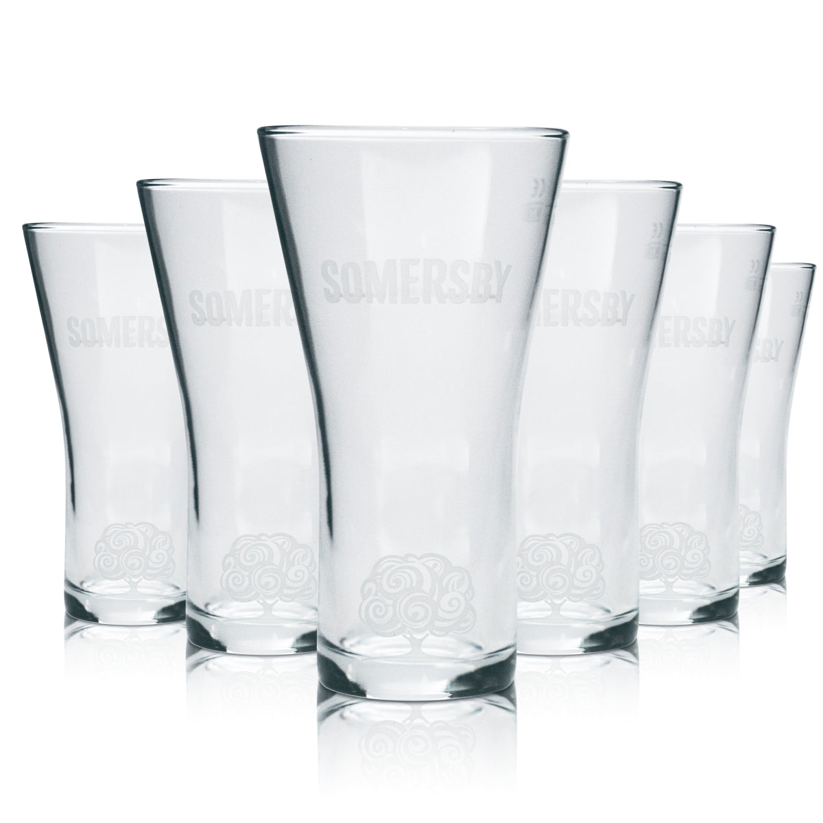 6 verres à cidre Somersby 0,3 l, gobelets, coupe, verres à long drink, verres à cidre, gastronomie, bar