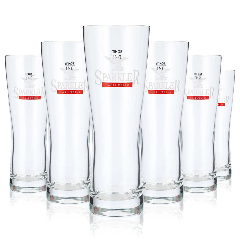 6x Verres à eau Sparkler 0,4 l Verres à eau en forme de coupe