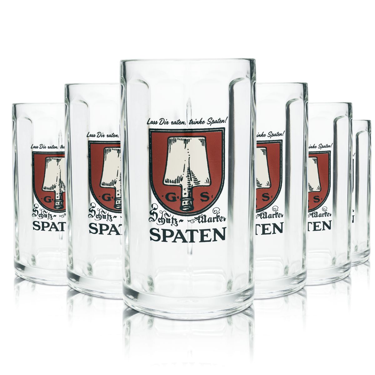 6 verres à bière Spaten 0,5 l, verres à bière, brasserie bavaroise, café en plein air, bière blonde de Munich – Vue 4