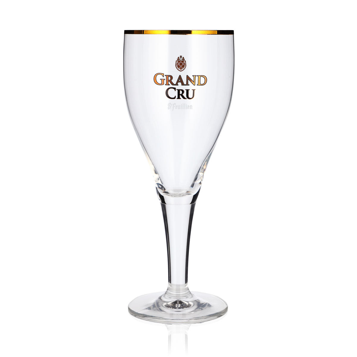 Lot de 6 verres à bière St. Feuillien Grand Cru, 0,55 l, forme tulipe, bord doré – Vue 2