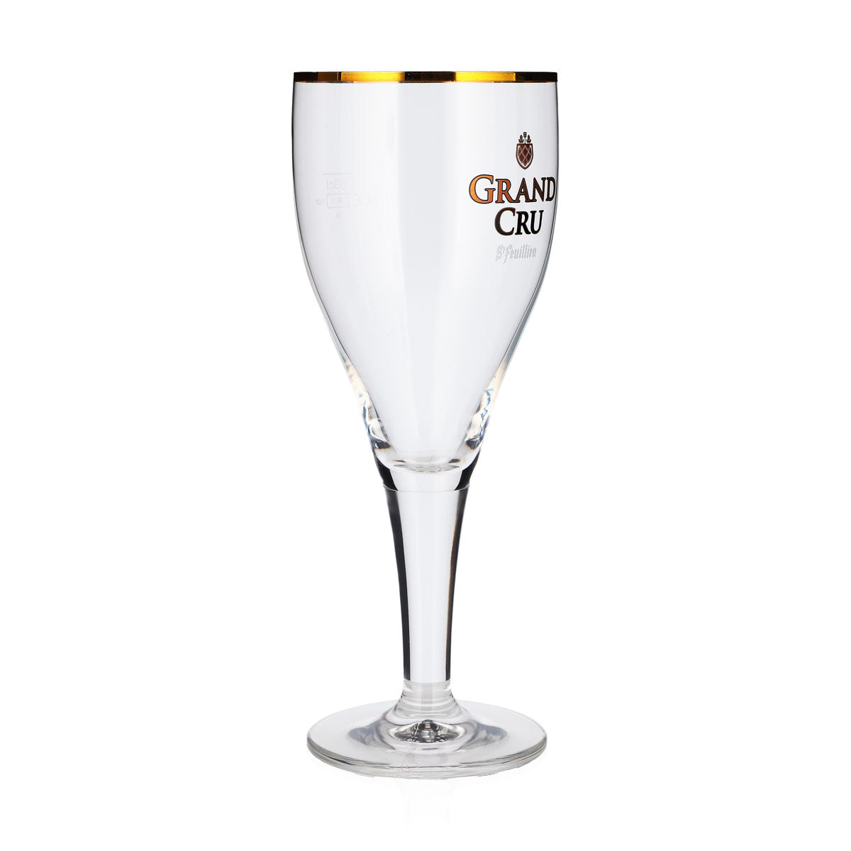 Lot de 6 verres à bière St. Feuillien Grand Cru, 0,55 l, forme tulipe, bord doré – Vue 3
