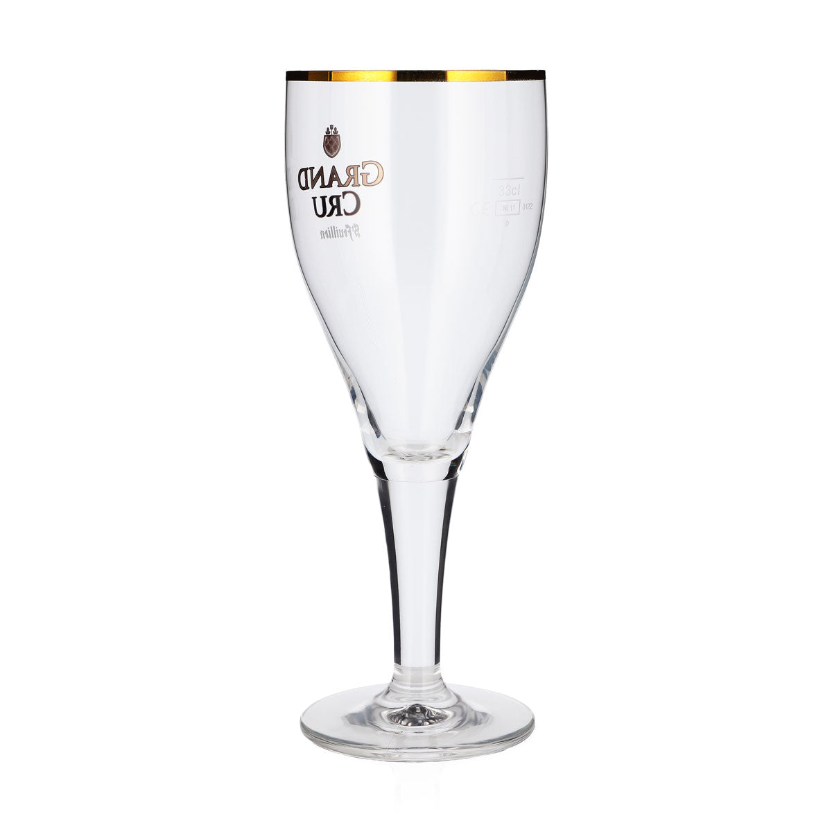Lot de 6 verres à bière St. Feuillien Grand Cru, 0,55 l, forme tulipe, bord doré – Vue 4