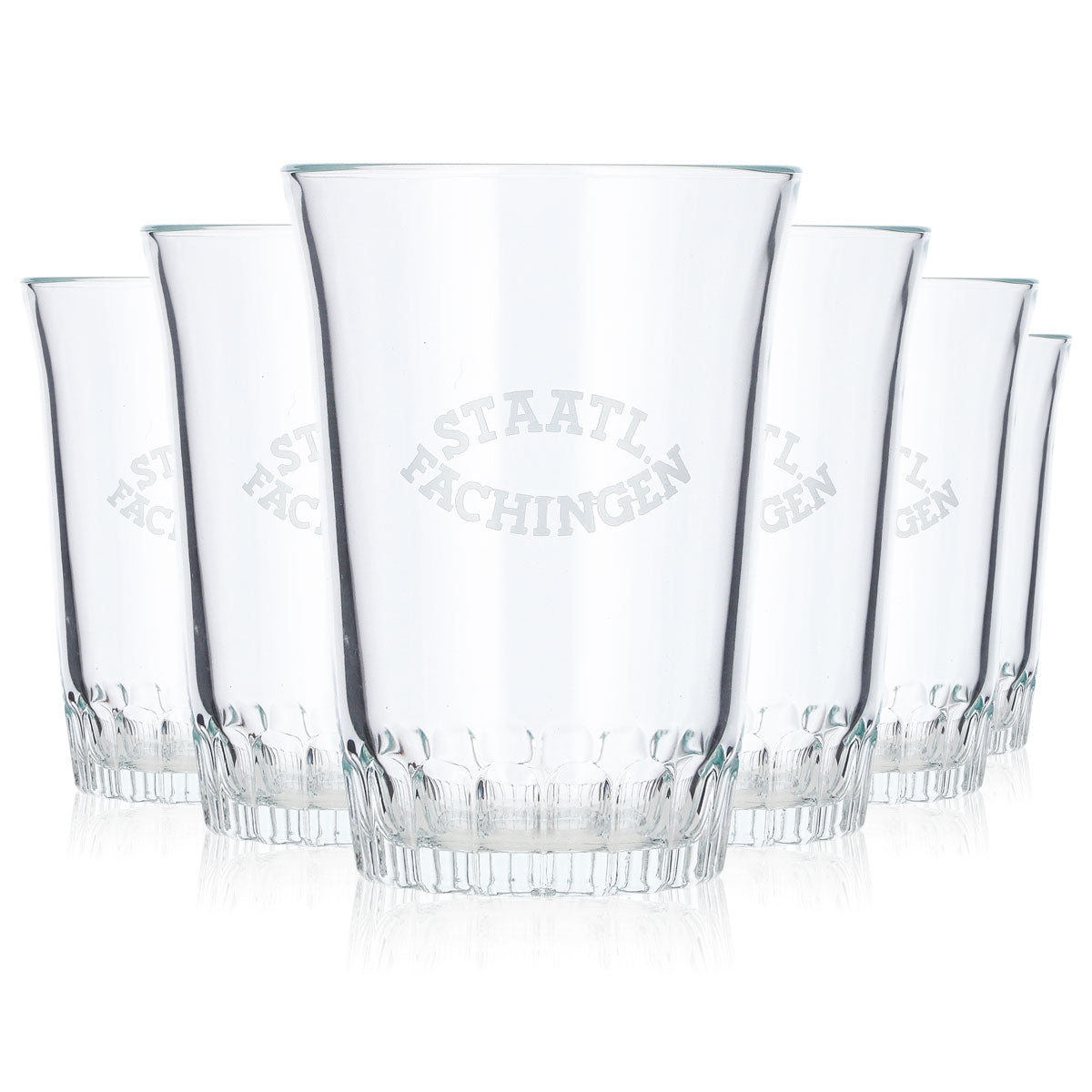 6 verres à eau « Staatl. Fachingen » de 0,15 l (lot de 6)