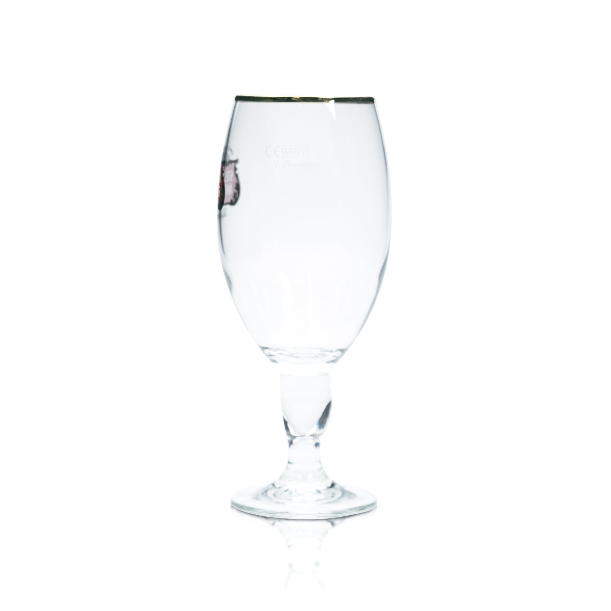 6 verres à bière Stella Artois 0,33 l, forme tulipe, bord doré, pied design, verres de bar – Vue 3