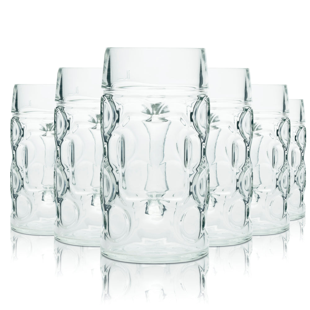 6 verres à bière Stölzle « Isar Seidel » de 1,0 l