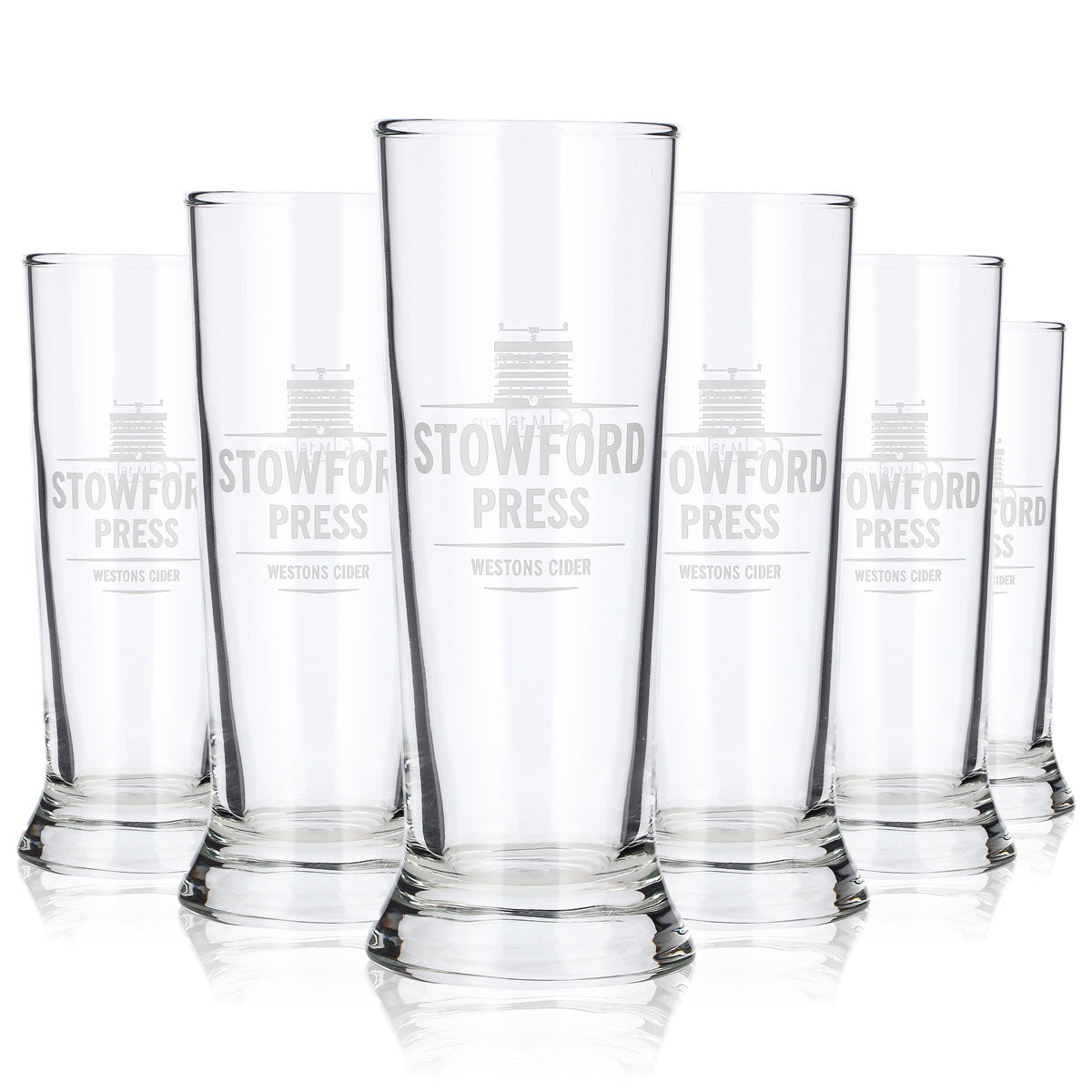 6 verres à cidre Stowford de 0,1 l, modèle « Longdrink Sahm »