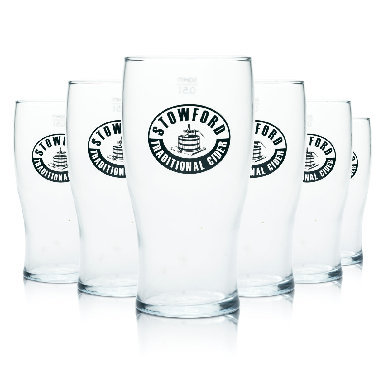 6x Stowford Verre 0,5 l Gobelet Coupe Verres à bière Verres à cidre Verres à bière Gastronomie Étalonnés