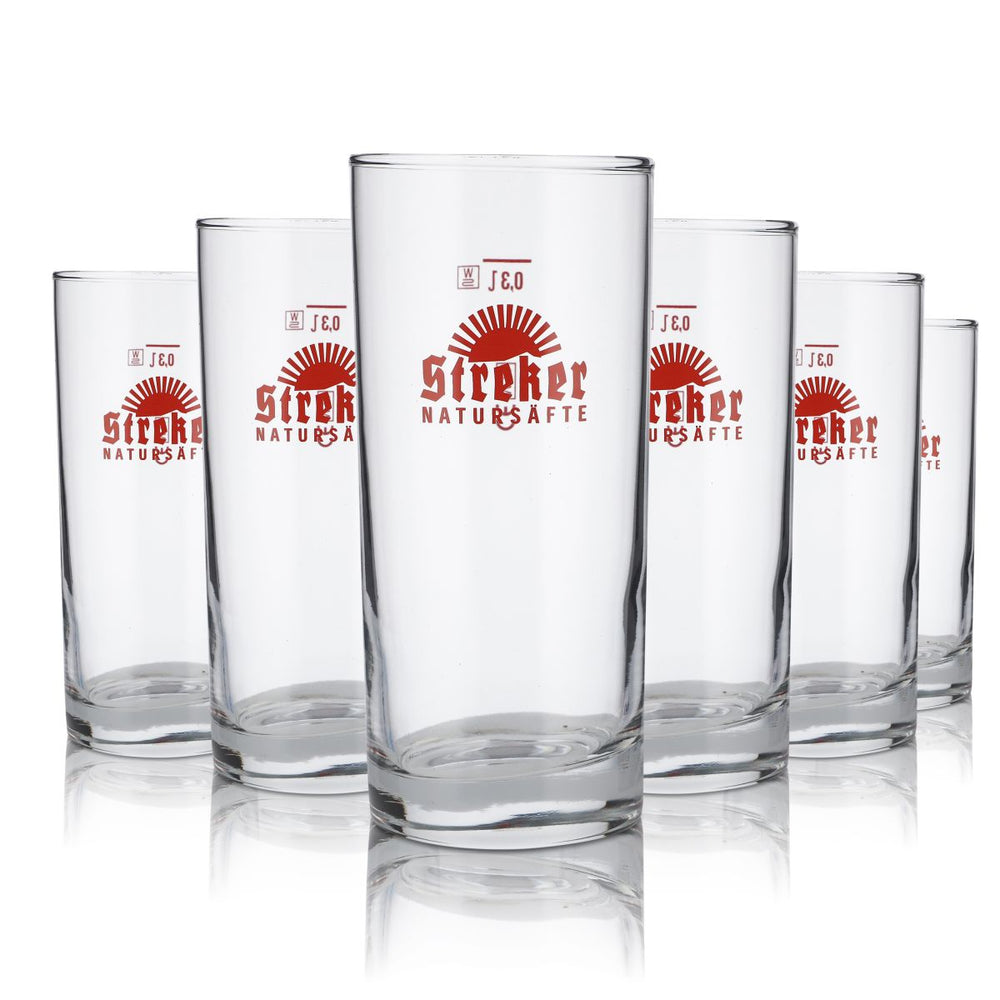 6x Streker verre 0,3l verre à jus de fruits set de verres à jus naturels Gastro eau minérale