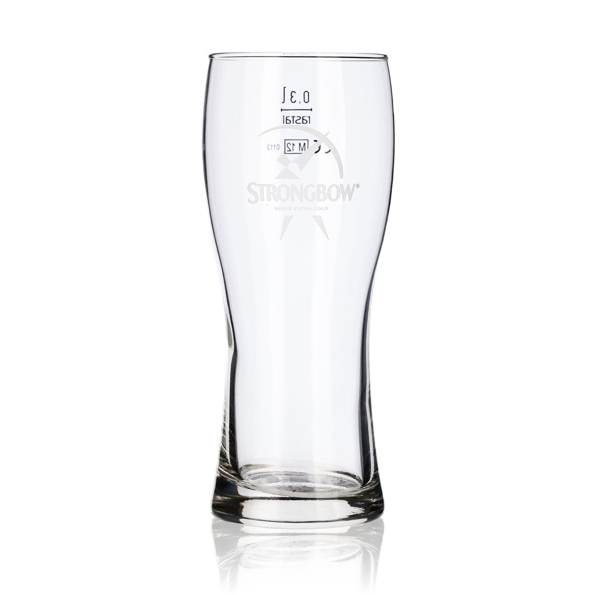 6x Strongbow Cider Verre 0,3 l Tasse Logo blanc rastal Bavaria – Vue 2