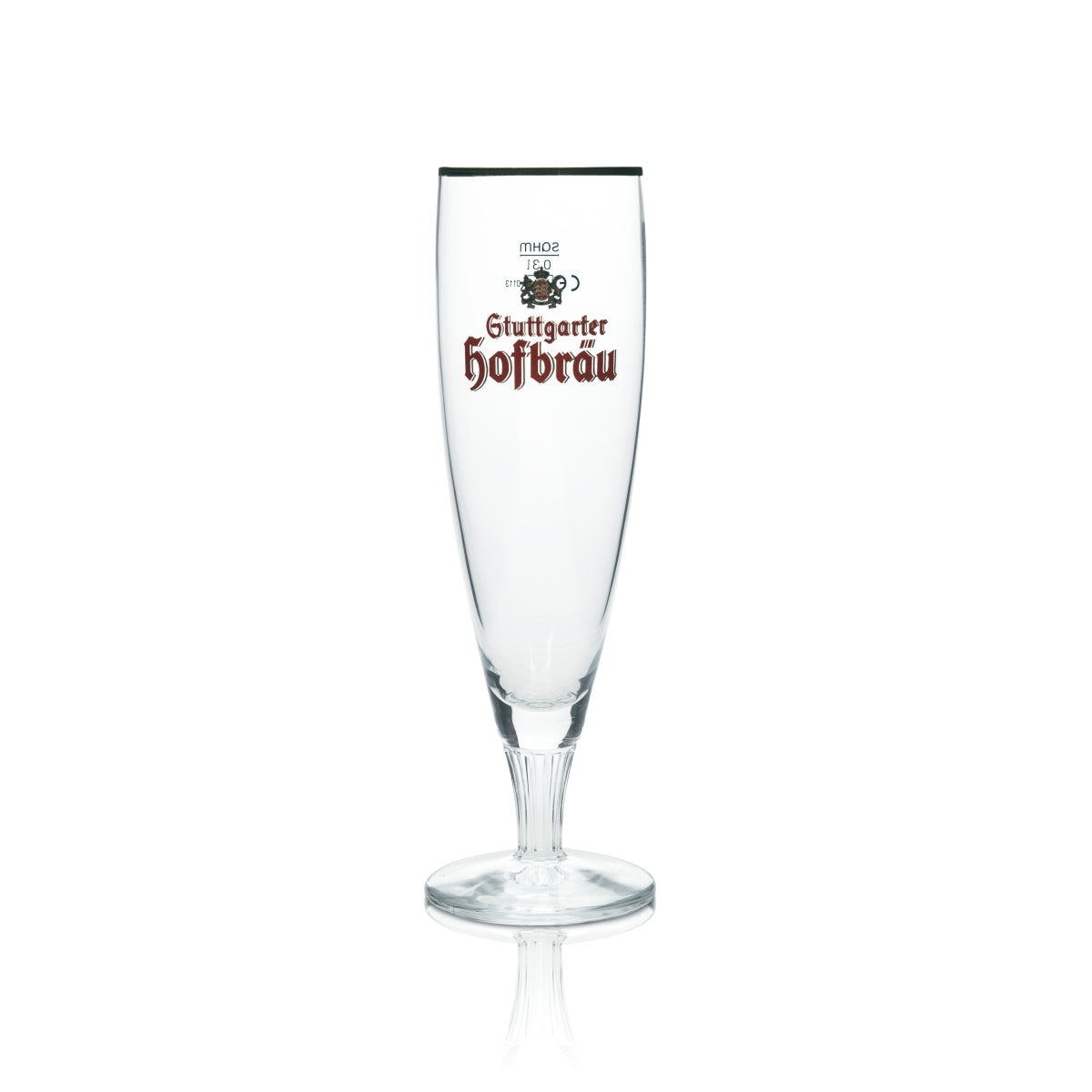 6 verres à bière Stuttgarter Hofbräu 0,3 l, forme tulipe, bord doré, verres Sahm Pokal, brasserie Beer – Vue 2