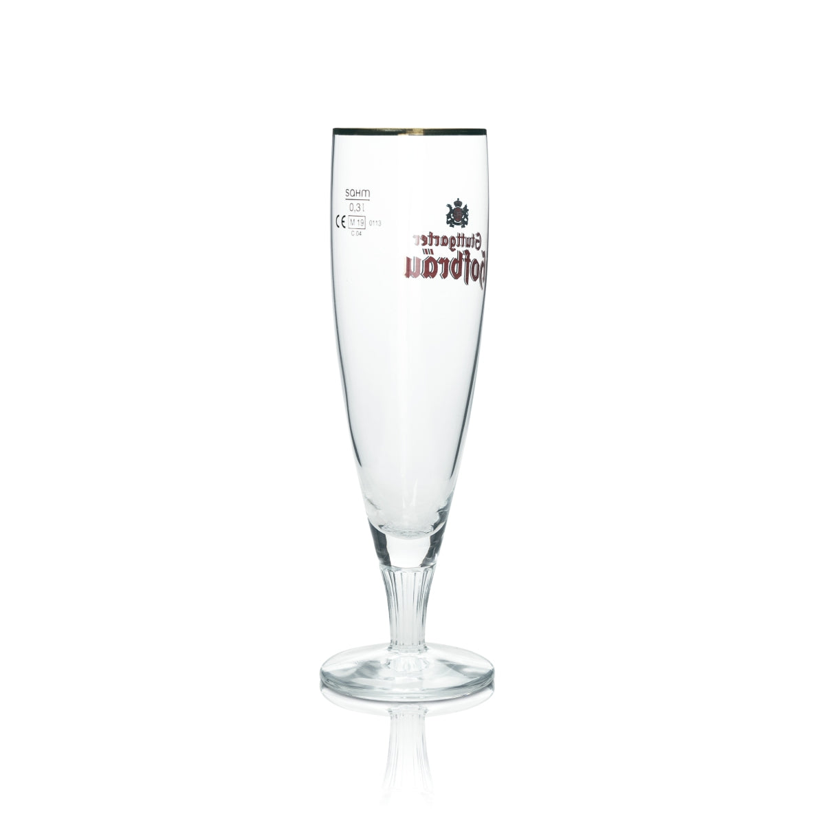 6 verres à bière Stuttgarter Hofbräu 0,3 l, forme tulipe, bord doré, verres Sahm Pokal, brasserie Beer – Vue 4