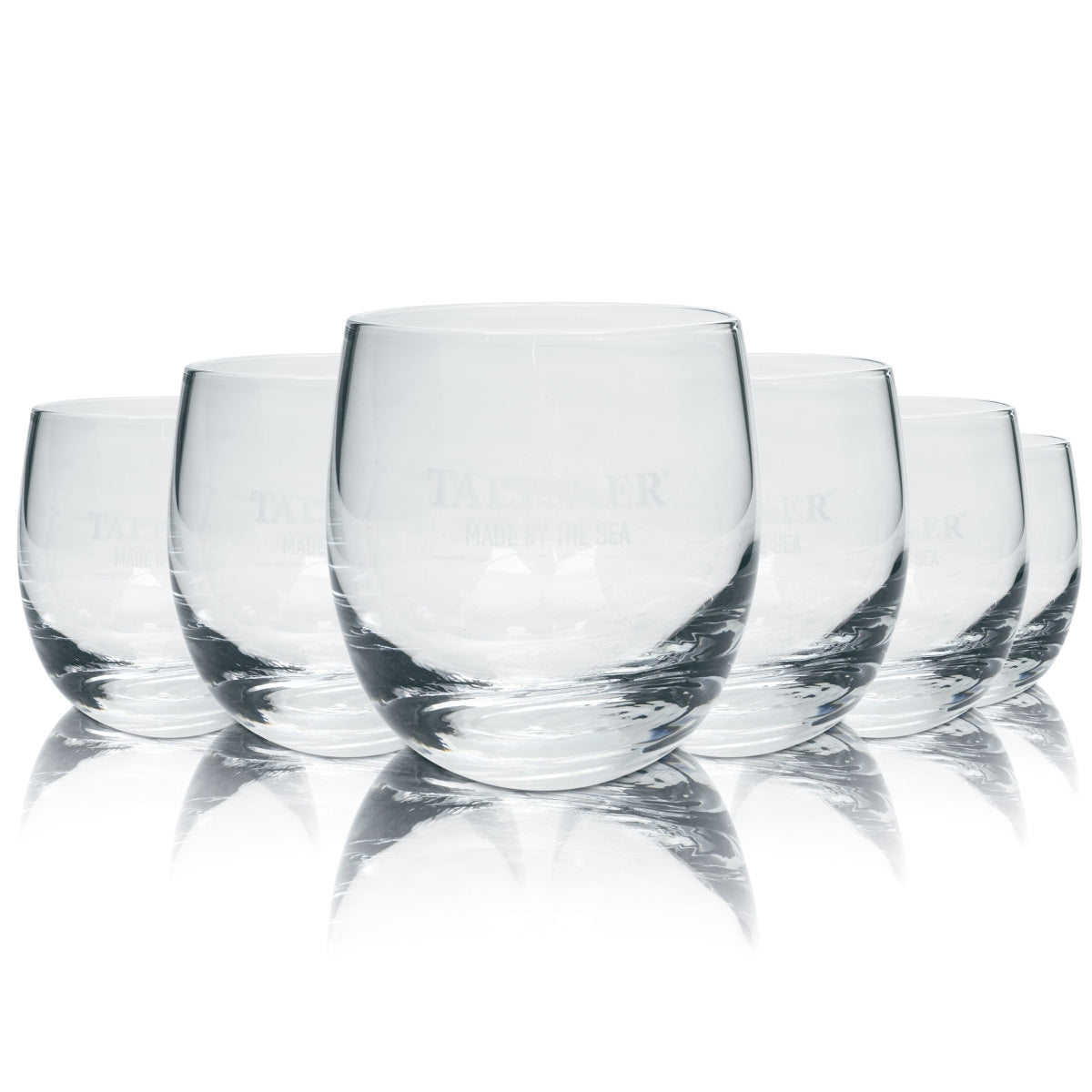 6 verres à whisky Talisker 0,2 l, verres ronds à pied, fabriqués par la mer