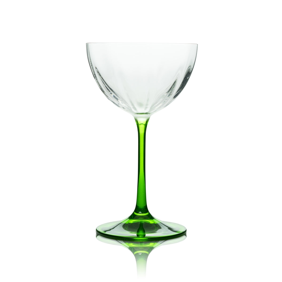 6 verres à martini Tanqueray Gin, pied vert, sans logo – Vue 2