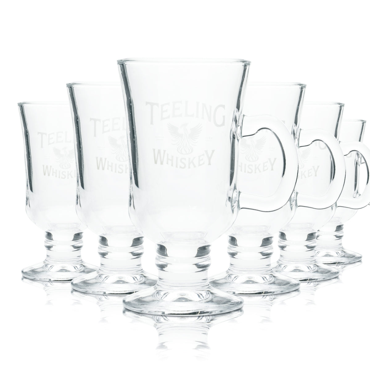 6 verres à whisky Teeling 0,2 l Tasse à anse Verres à café irlandais Single Malt Dublin