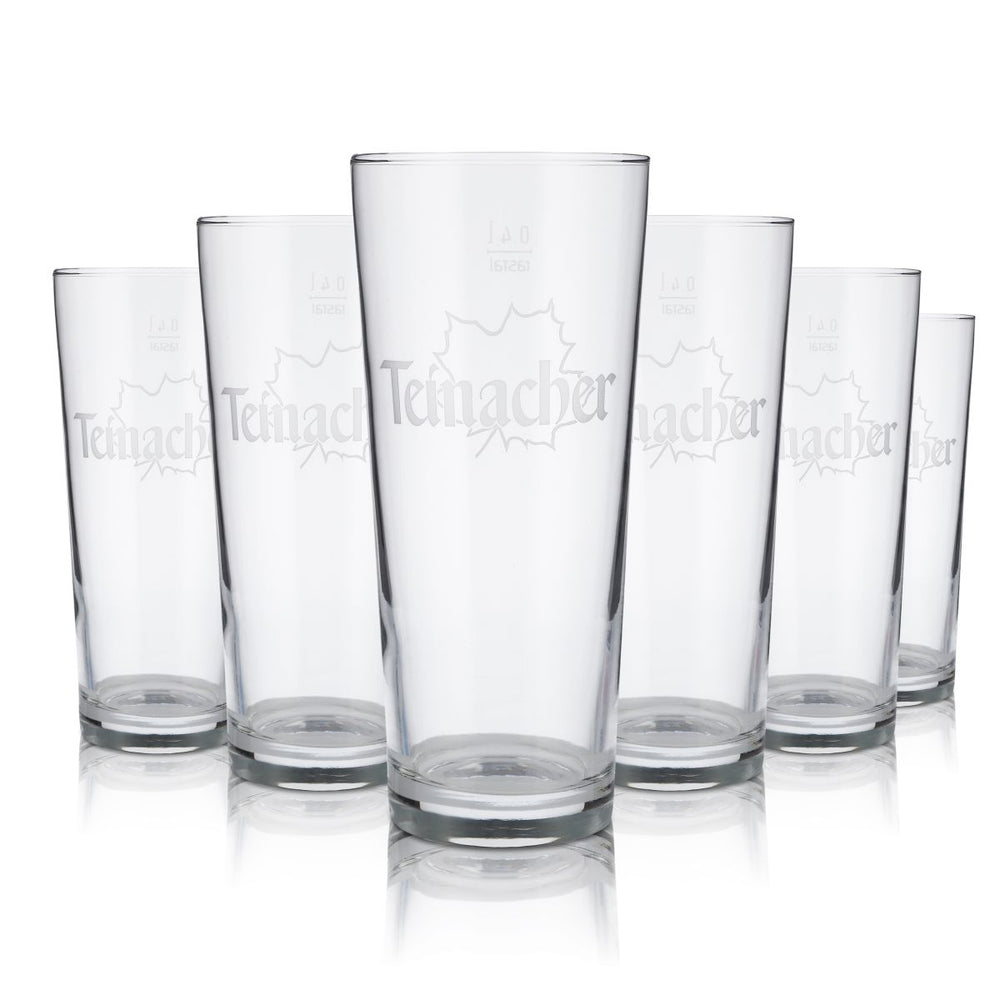 6x Teinacher verre 0,4l eau minérale gazeuse gobelet verre tumbler set Gastro