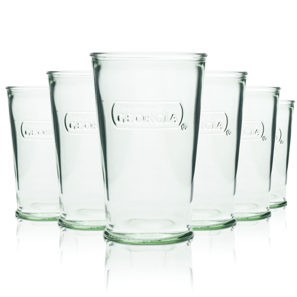 6x The Spirit Of Georgia Verre 0,2 l Tumbler Vert Relief Rastal Boissons non alcoolisées Verre à boire Eau